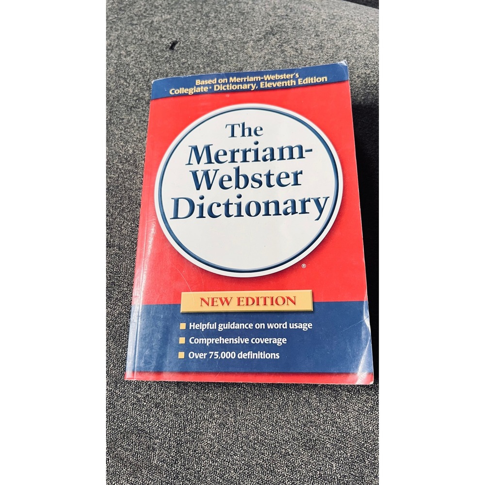 Merriam-Webster Dictionary Book Red New Edition Eleventh Edition ISBN
